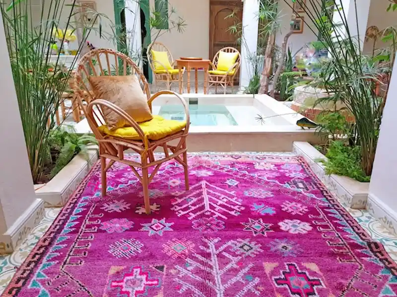 Berber rug use as outdoor rug