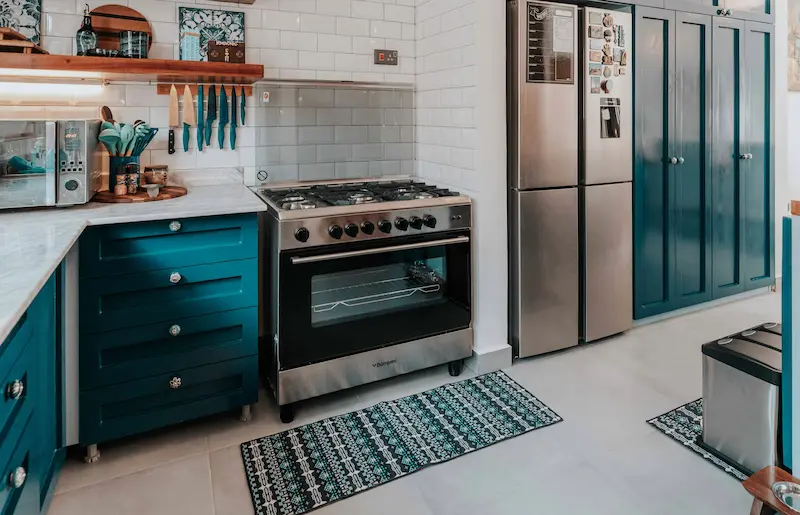 matching rugs for open kitchen